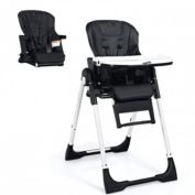 Costway 4 in 1 High Chair-Booster Seat with Adjustable Height and Recline-Black