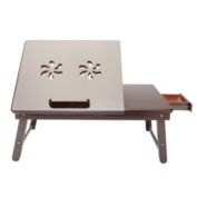 Inq Boutique Laptop Desk Table Adjustable 100% Bamboo Foldable Breakfast Serving Bed