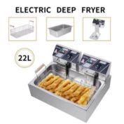 Zokop 5000W Electric Deep Fryer Tank 22L Temperature Control