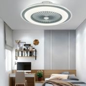 Stock Preferred 23&#39;&#39; Modern LED Ceiling Light Invisible Semi Flush Mount+Remote