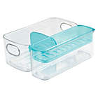 Alternate image 0 for mDesign Kitchen Storage Bin for Kids Supplies, Baby Food - 3 Pieces - Clear/Blue