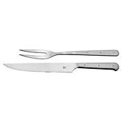ZWILLING Porterhouse 2pc Stainless Steel Carving Knife Set with Fork in Red Presentation Box, Gift Set