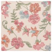 Jardin JAR155 Hand Tufted Rug - Ivory/Red - 6&#39;x6&#39; - Safavieh