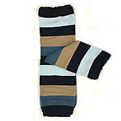 Wrapables Striped Leg Warmers for Baby and Toddler, Cool Blue / Cool Blue