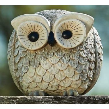 Pudgy Pals Owl Bird Outdoor Garden Statue Figurine. View a larger version of this product image.