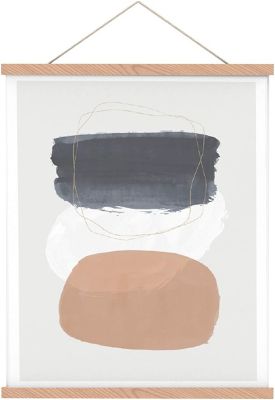 PosterMate Magnetic Poster Frame Hanger, Birchwood, Hang Canvas Print Artwork Wall (16-Inch)