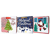 Lindy Bowman Pack of 3 Assorted Medium Christmas Gift Bags with Handle