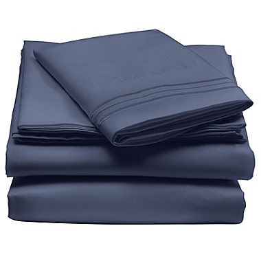 mDesign Microfiber Sheet Set - Wrinkle Resistant - White. View a larger version of this product image.