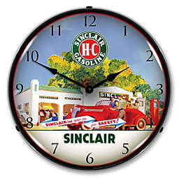 Collectable Sign & Clock   Sinclair Station LED Wall Clock Retro/Vintage, Lighted