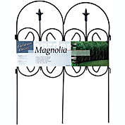 Garden Zone Origin Point Magnolia Classic Decorative Steel Landscape Border Fence Section