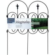 Garden Zone Origin Point Magnolia Classic Decorative Steel Landscape Border Fence Section