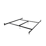 Hollywood Bed Frame  Hook On Bed Rails Queen/Eastern King with center support and 2 Glides