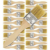 U.S. Art Supply 24 Pack of 1-1/2 inch Paint and Chip Paint Brushes for Paint, Stains, Varnishes, Glues, and Gesso