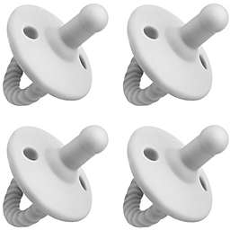 Pacifier 4 Pack by Comfy Cubs, Grey, Stage 1
