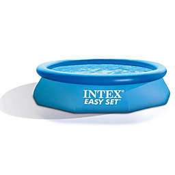 Intex Easy Set 10ft x 30in Above Ground Inflatable Round Swimming Pool for Kids