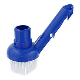 U.S. Pool Supply® Swimming Pool Corner Vacuum Brush with Adjustable Vacuum Ring - Connects to Standard 1-1/2