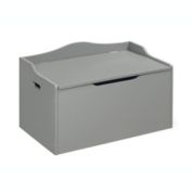 Badger Basket Co. Kids Storage Engineered Wood Bench Top Toy Box - Gray