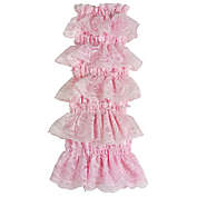 Wrapables Lace Ruffle Leg Warmers for Toddler Girl / Pink