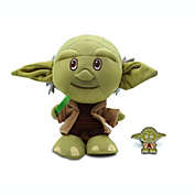 Star Wars Jedi Master Yoda Stylized Plush Character And Collectible Metal Enamel Pin   Plush Doll Measures 7 Inches Tall