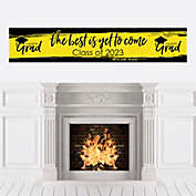 Big Dot of Happiness Yellow Grad - Best is Yet to Come - Yellow 2023 Graduation Party Decorations Party Banner