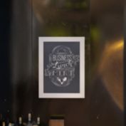 Emma and Oliver Burke White 18"x24" Framed Decorative Wall Hanging Chalkboard with Magnetic Surface for Weddings, Parties, Showers and More