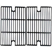 Contemporary Home Living 2pc Matte Cast Iron Cooking Grid for Gourmet and Smoke Hollow Gas Grills 21.25"