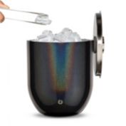 Snowfox Stainless Steel ice Bucket with Lid and Tongs