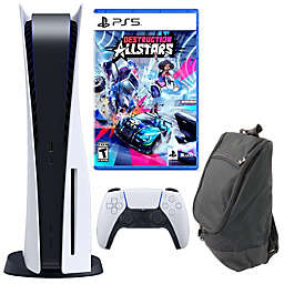 PlayStation 5 Console with Destruction Allstars Collection Game and Carry Bag (PS5 Disc Version)
