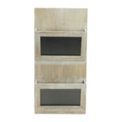 Cheungs Home Indoor Office Wall Decorative Wood Frame Wall Hanging Mail Storage With Chalkboard