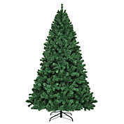 Slickblue 7.5 Feet Pre-Lit Artificial Spruce Christmas Tree with 550 Multicolor Lights for Festival