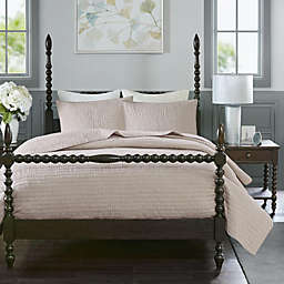 Madison Park Signature. 100% Cotton Hand Quilted Coverlet Set.