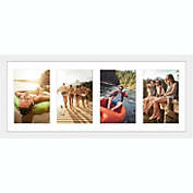 Americanflat 8x20 Collage Picture Frame, Four 4x6 Picture Displays, White
