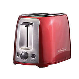 Brentwood 2 Slice Cool Touch Toaster in Red and Stainless Steel