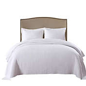 MarCielo White Cotton Quilt Set Bedspread Coverlet B33