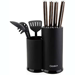 Inq Boutique Knife Block, with Kitchen Utensil Holder