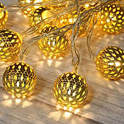 Betus 10Ft 20 LED Moroccan Globe LED Fairy String Lights