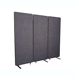 Luxor RECLAIM Acoustic Room Dividers - 3 Pack in Slate Gray