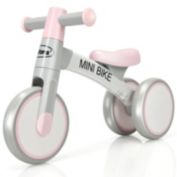 Slickblue Indoor Outdoor Kids Riding Balance Bike with Silent Wheels-Pink