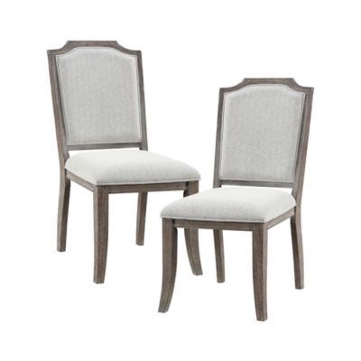Lazzara Home Northside Brown Gray Chenille Upholstered Dining Chair (Set of 2)