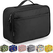 Zulay Kitchen Insulated Lunch Bag With Spacious Compartment & Built-In Handle - Black