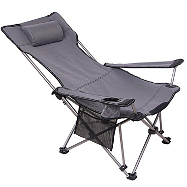 Terugspoelen Besnoeiing Veroveren e-joy Reclining Folding Portable Beach Chair Camping Chair | Bed Bath &  Beyond