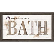 Great Art Now When in Doubt, Take a Bath by Susie Boyer 34.75 -Inch x 19-Inch Framed Wall Art