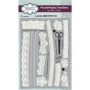 Creative Expressions Mixed Media Transfers by Sam Poole Lace and Stitch