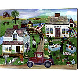 Metaverse Art Country Folk Art Tag Sale by Cheryl Bartley 20-Inch x 16-Inch Canvas Wall Art