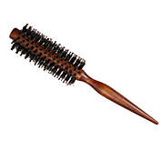 Unique Bargains Hair Brush, Round Brush, Hairstyle Wavy Styling Tool Brush 1.77" Wood Brown