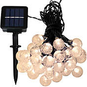 Sunnydaze 30-Count LED Solar Powered Globe String Lights