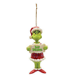 Jim Shore Grinch Bah Humbug PVC Christmas Ornament 6009533
