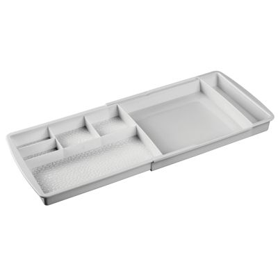 mDesign Expandable Makeup Organizer Tray for Bathroom Drawers