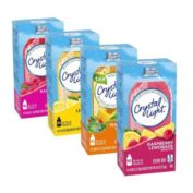 Crystal Light On-The-Go Drink Mix Variety Pack, 1 Raspberry Lemonade, 1 Raspberry Ice, 1 Peach Mango Green Tea, 1 Lemonade, 4 CT