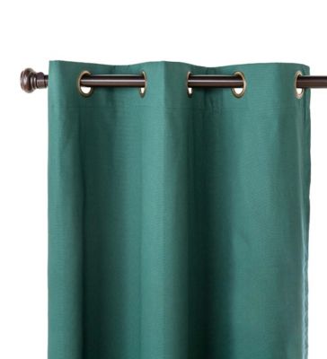 Plow & Hearth 63"L Thermalogic Energy Efficient Insulated Solid Grommet-Top Curtain Pair Pine